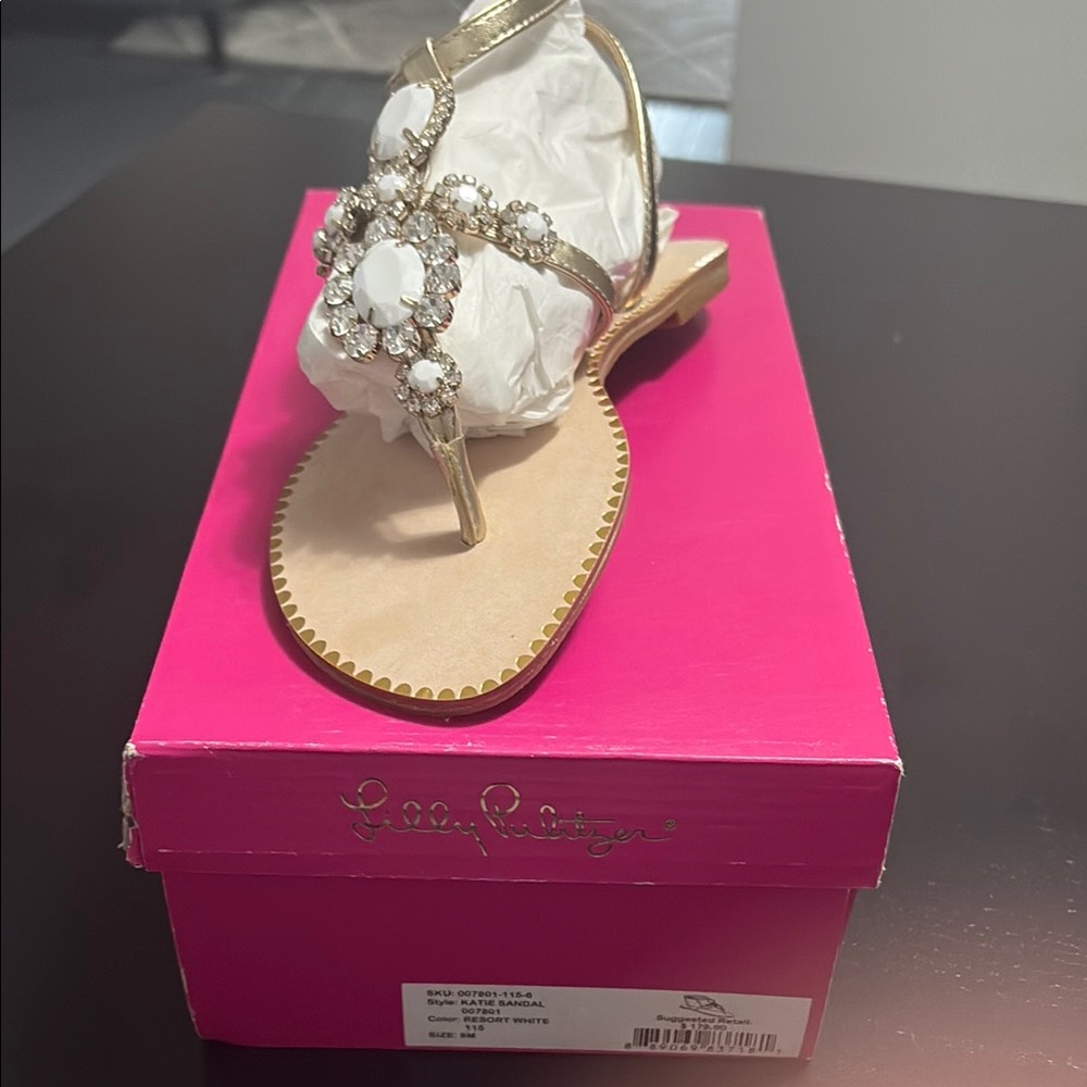 Lilly Pulitzer Gold Sandals
